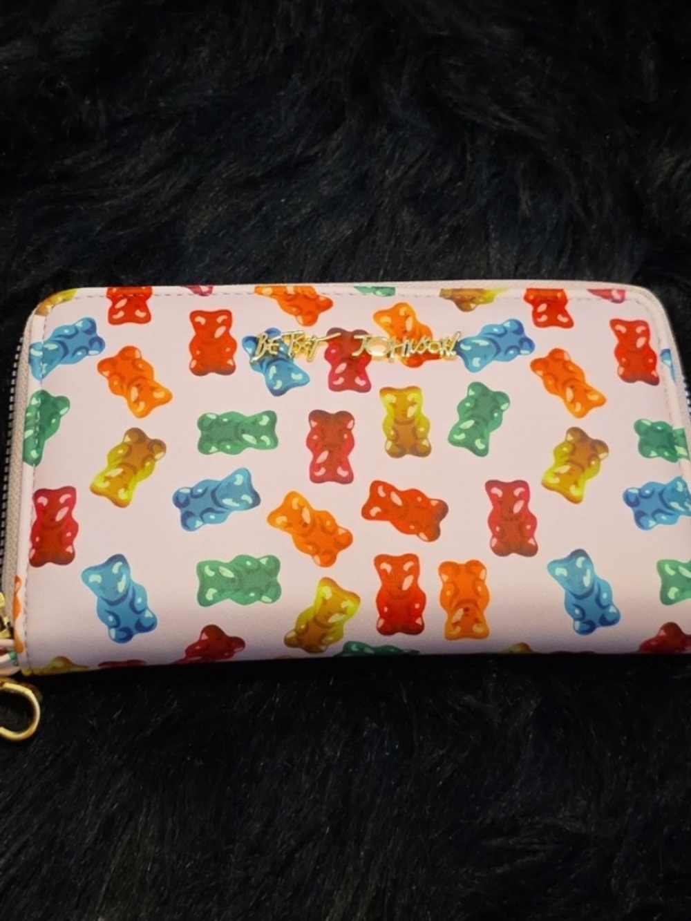 Betsy Johnson Gummy Bear Print Wristlet Wallet - (NWOT)